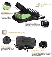 Vista 6 de Xpyiqun Juego de mochila escolar para niÃ±os con caja de almuerzo, OcÃ©ano delfÃ­n, talla Ãºnica