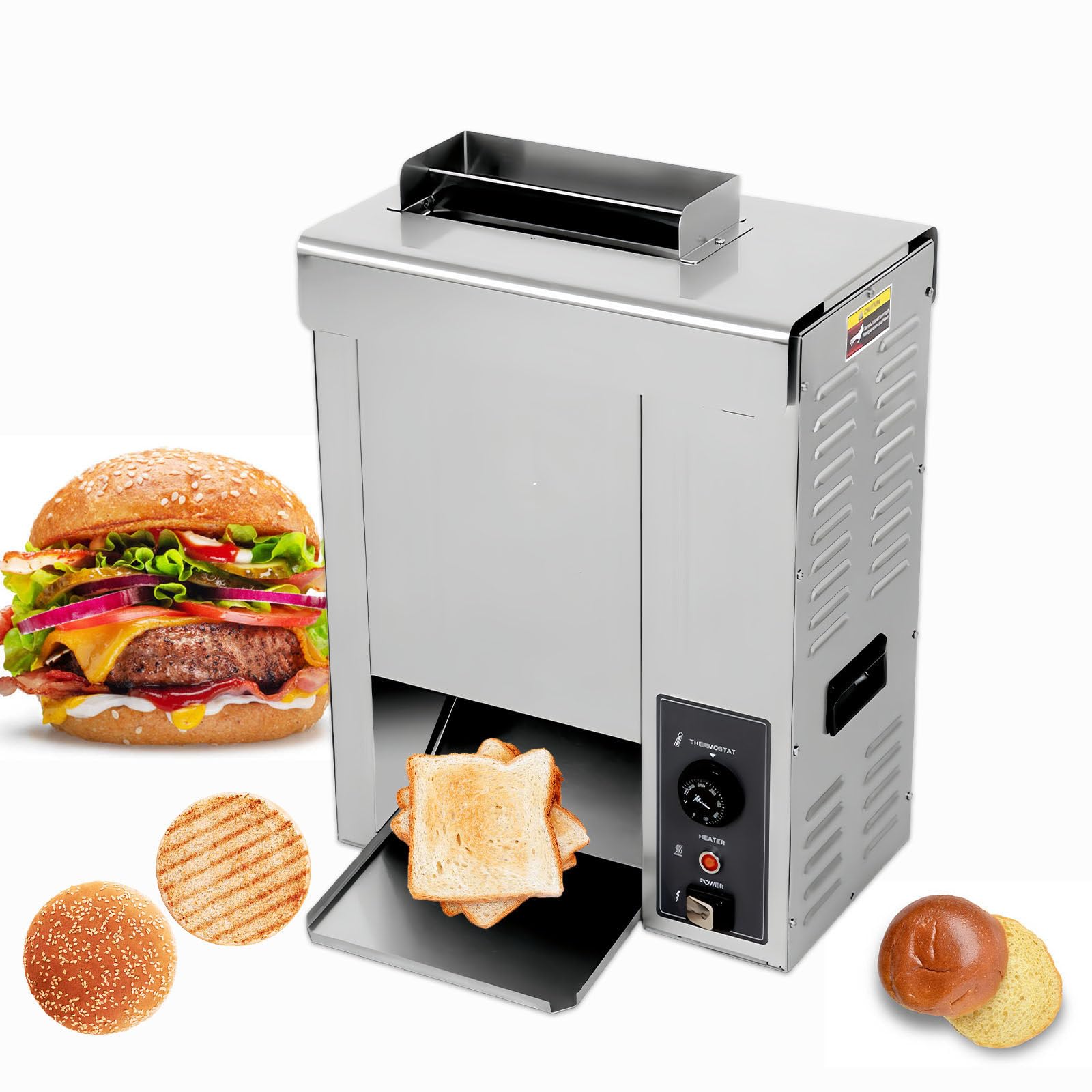 Komercyjna Maszyna Do Burgerów, Pionowy, Łańcuchowy, Automatyczny, Nieograniczony Elektryczny Toster Do Bułek O Mocy 2000 W Do Grillowania I Opiekania W Restauracjach Typu Fast