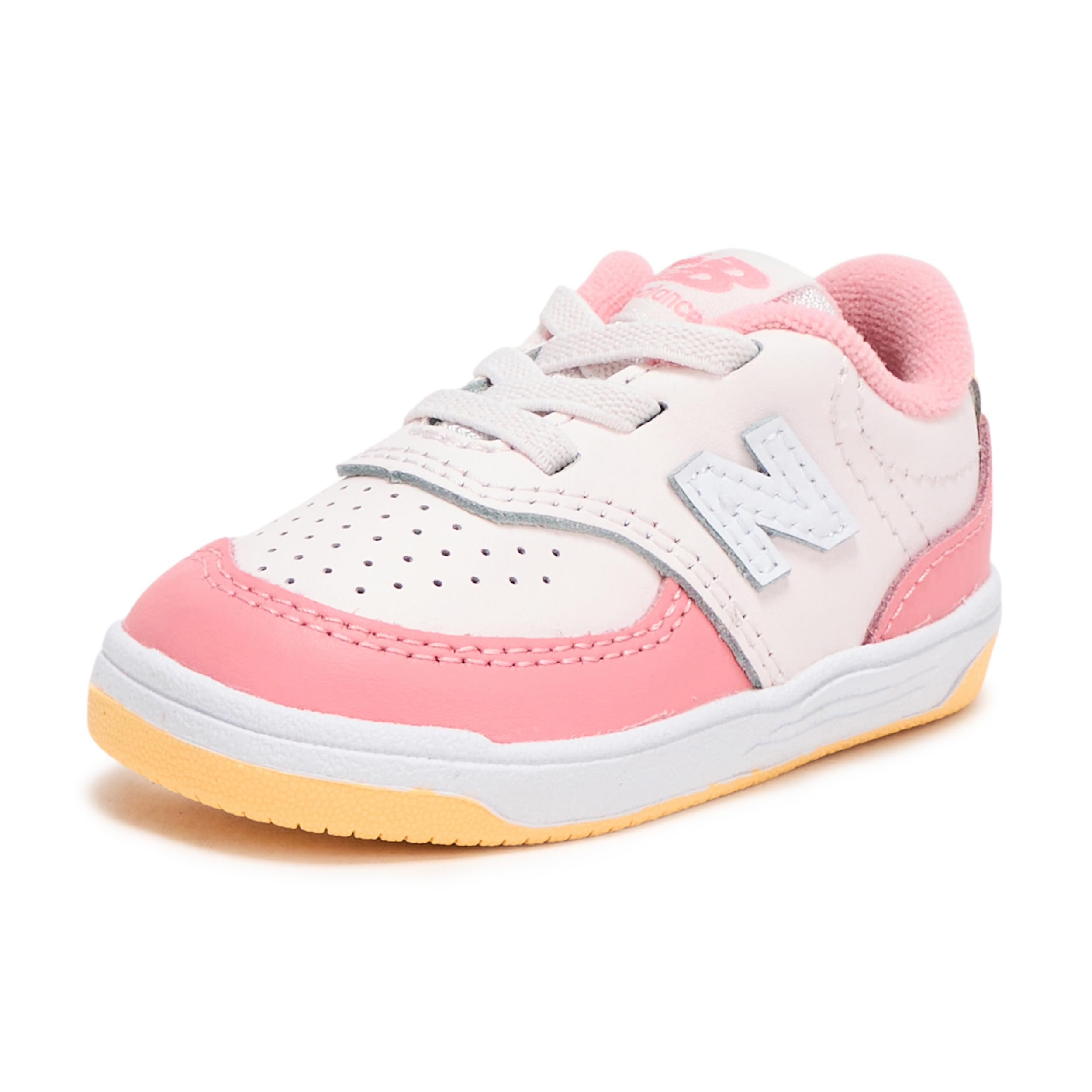 

                                                    New Balance Kid's 080 Court Bungee Sneaker, Pink S