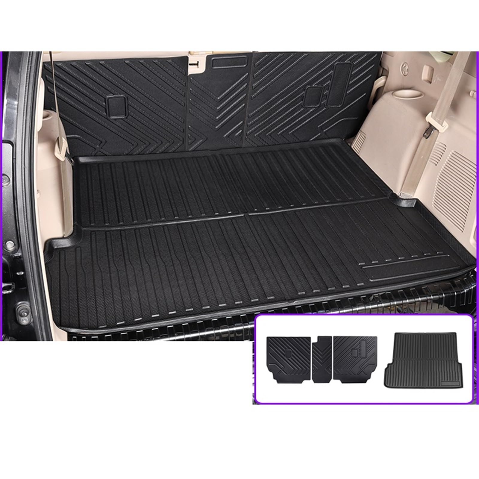 maty samochodowe Do Toyota akcesoriów do zarysowań maty bagażnika | Do Toyota 2010-2023 Do Land Cruiser 150 LC150 Prado GX460(2nd Row Trunk mat B,GX460 2010-2023)