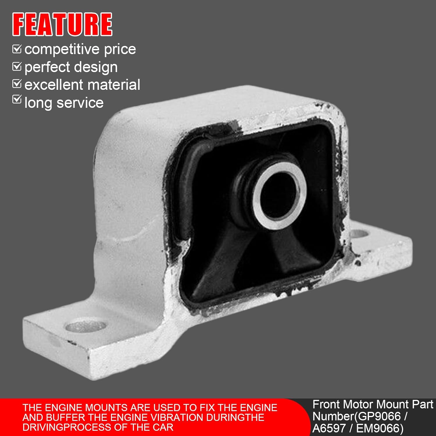 5Pcs Engine Motor & Transmission Mount Kit Replacement for Honda Element 2.4L 4WD 2003 2004 2005 2006 2007 2008 2009 2010, Manual Trans Replace OE A4579, A4573, A65010, A4504, A6597