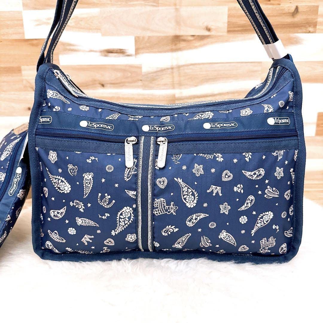 Amazon.co.jp: ポーチ付きレスポートサックペイズリー 総柄 ショルダー