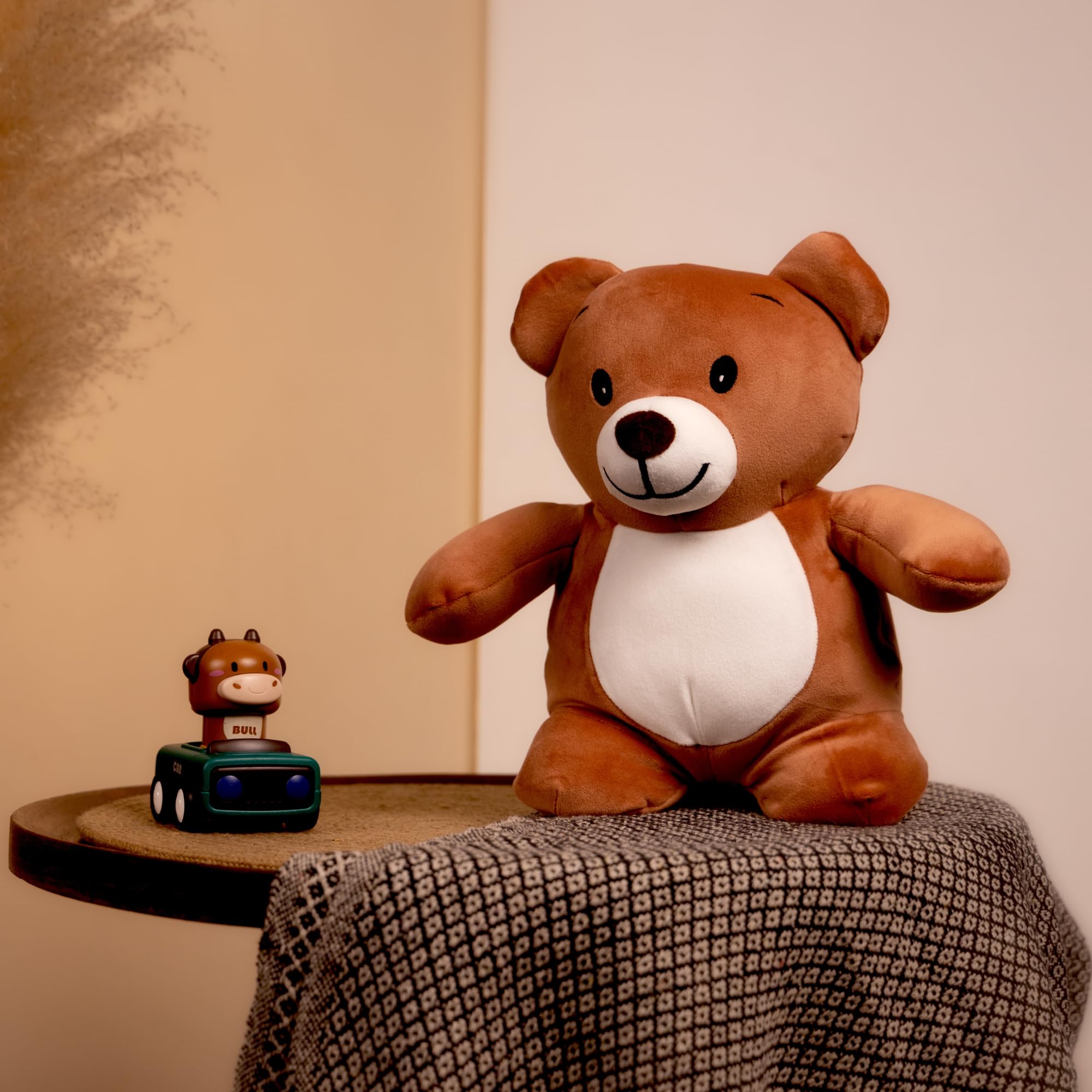 Mirada Brown Plush Huggable Bear Soft Toy || Teddy Bear Cute Huggable || Stuffed Bear - 32cm