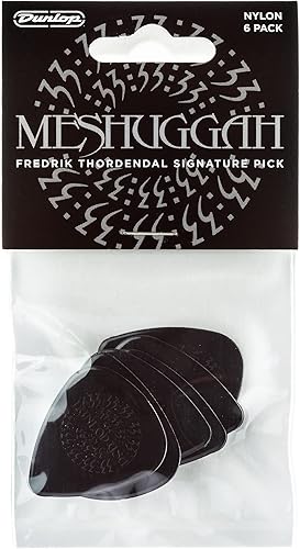 Miniatura 4 de Jim Dunlop 45pft10Fredrik thordendal Signature 10mm nailon púa de guitarrapaquete de 6 color negro