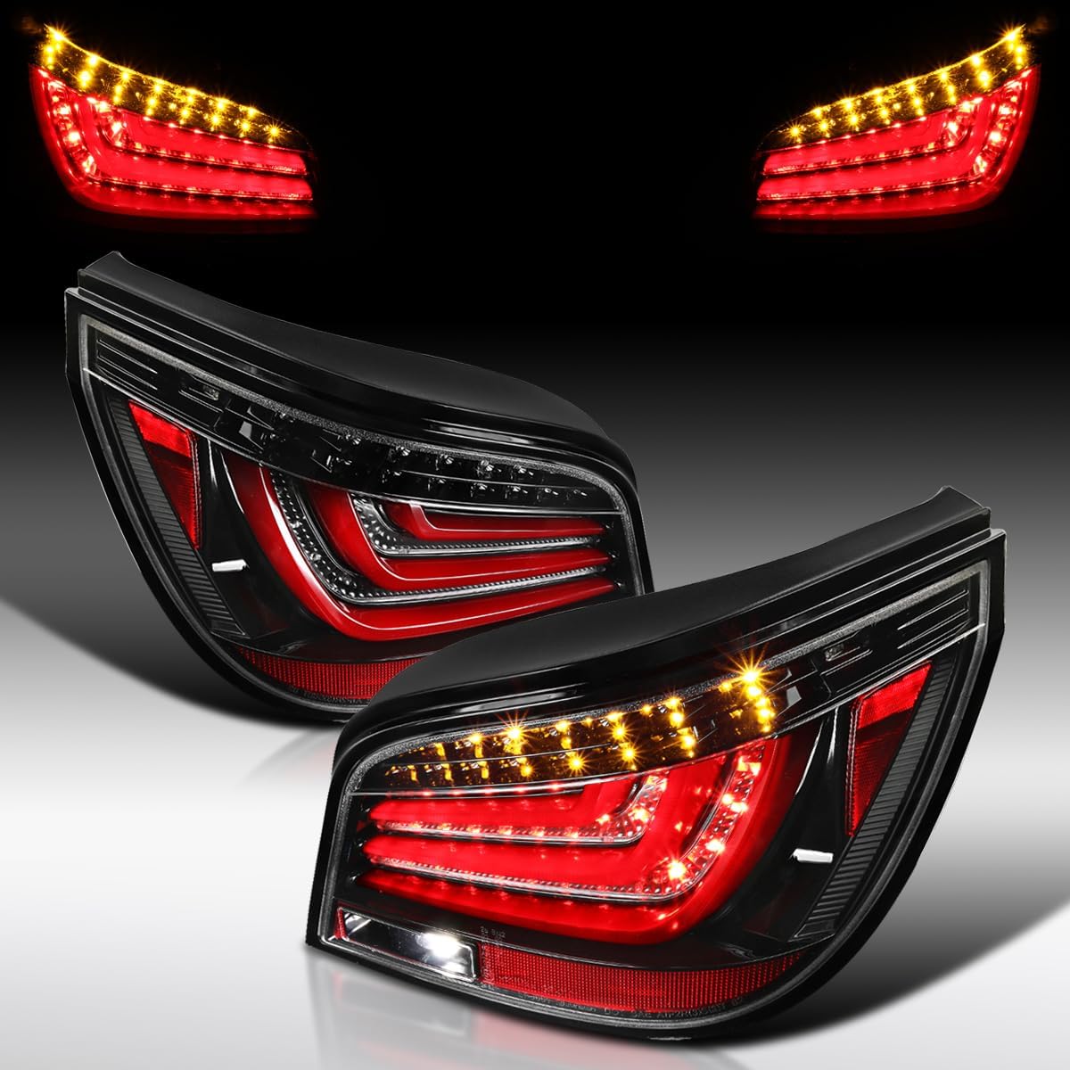 Autozensation LED Tail Light Pair for 2004-2007 BMW E60 5-Series (Left + Right)