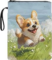 Vista 33 de doginthehole Fundas de libro con estampado de dinosaurios para amantes de los libros, funda con cremallera y bolsillo frontal, fundas protectoras