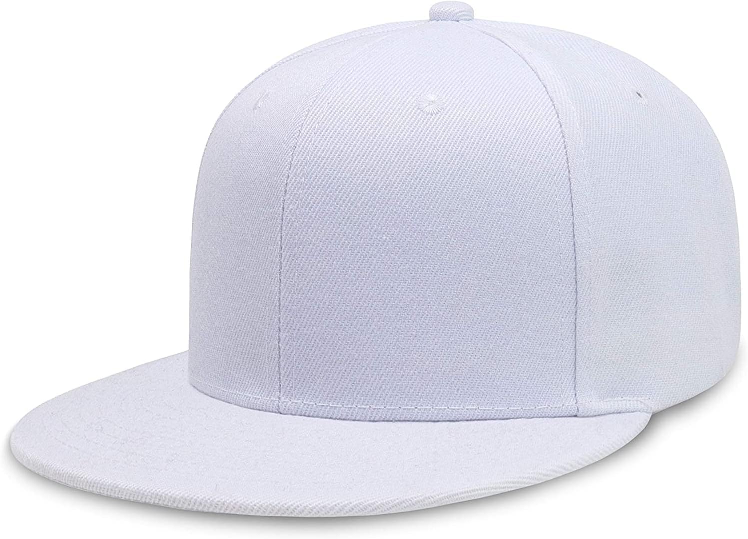 Men's Classic Flat Brim Hip-Hop Adjustable Snapback Cap