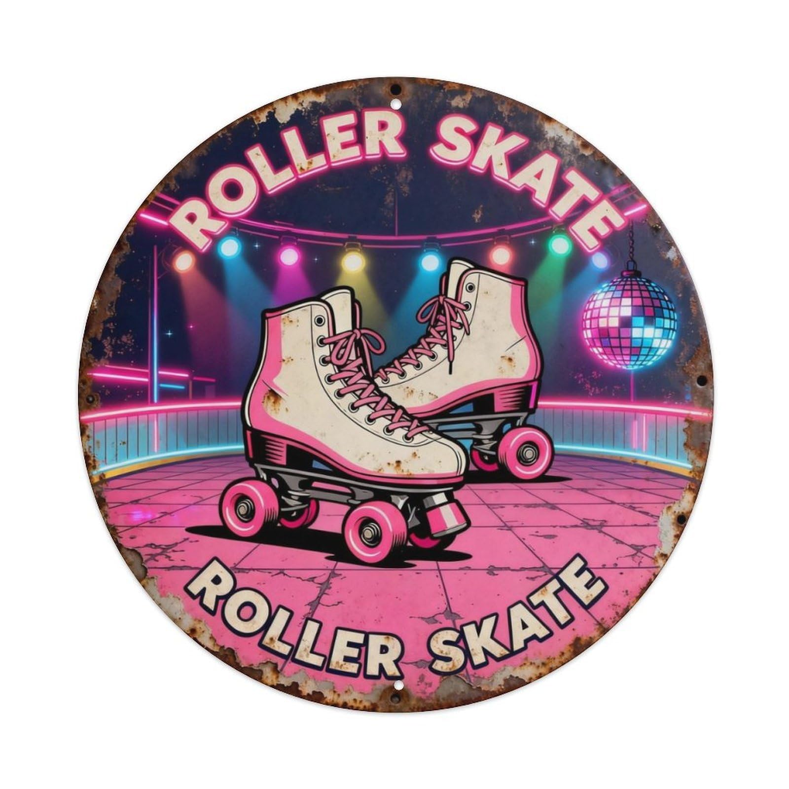 ROLLER SKATE Metal Tin Sign Plaque