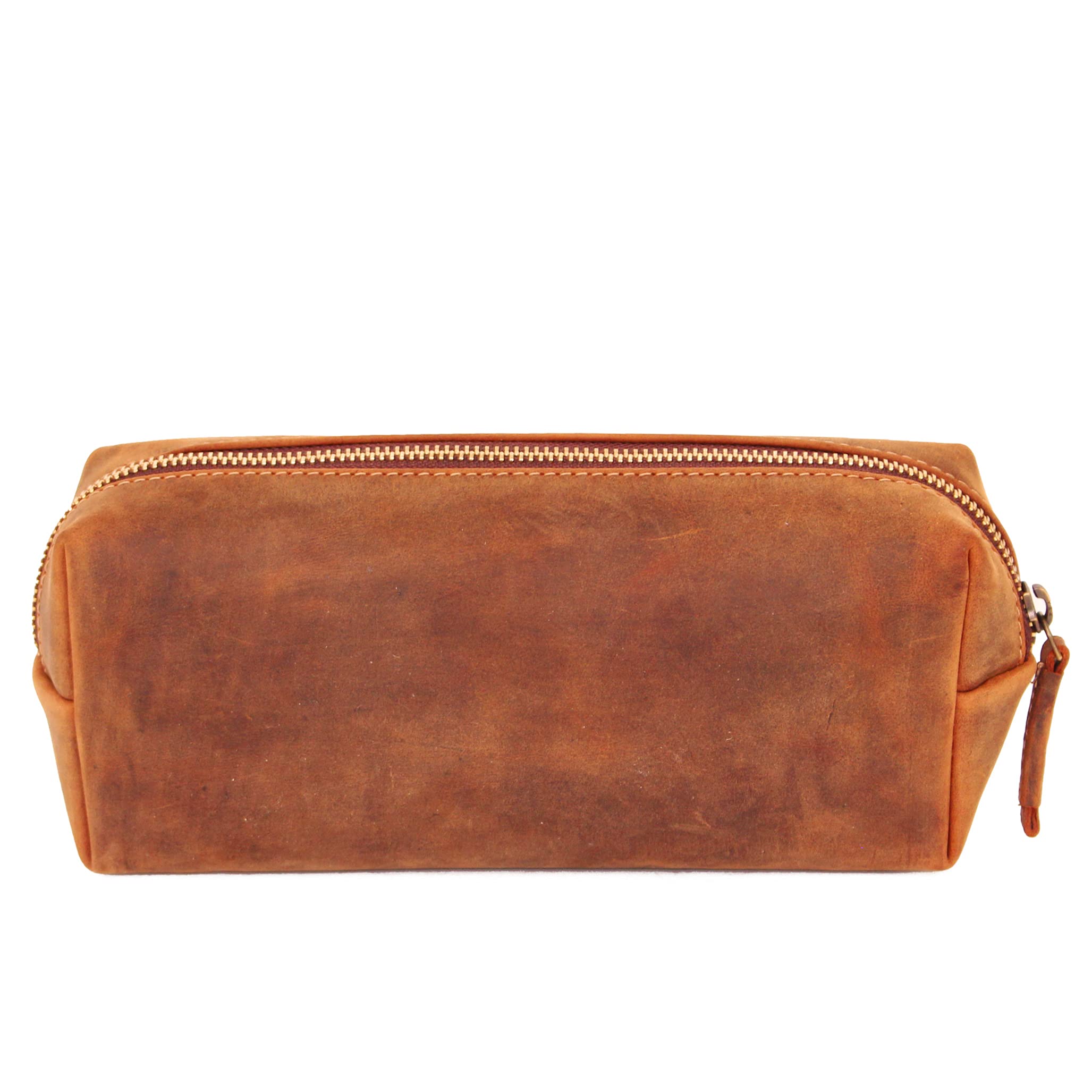 ALMADIH MAX, astuccio in pelle bovina, di alta qualità, elegante, pratico, unisex, Max Vintage, m, Professionale