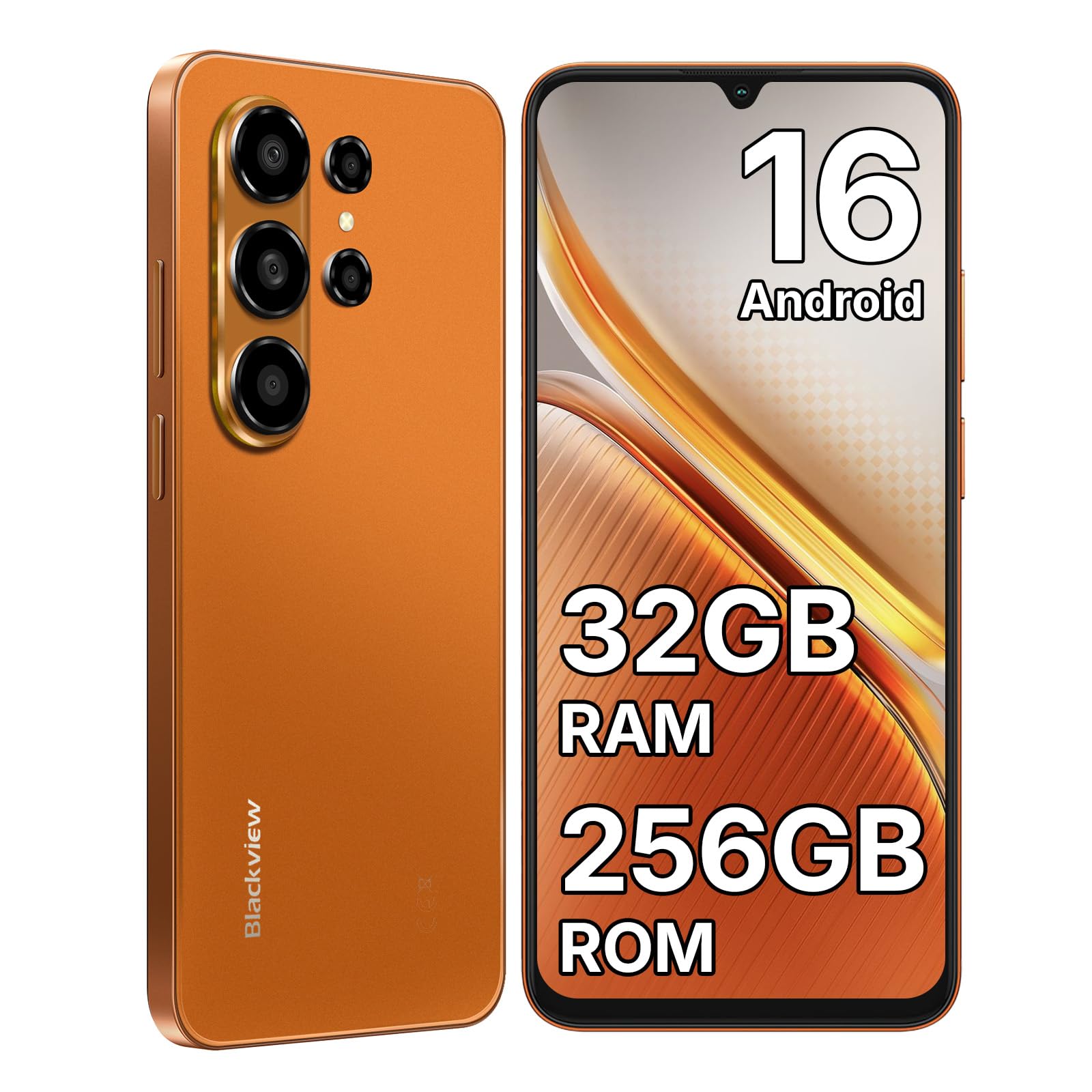 Blackview Wave 10 Telephone Portable Android 16, 32GO+256GO, 6.88'' 120Hz