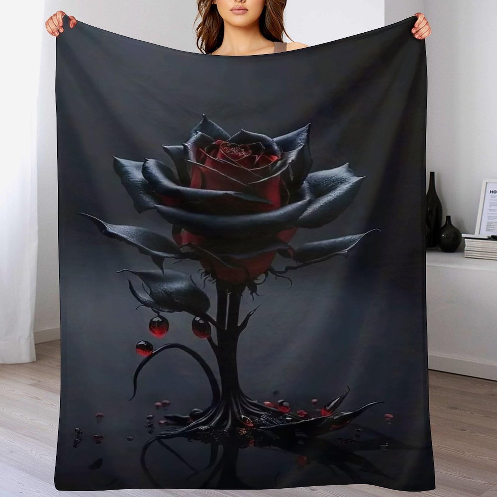 Couverture flannel polaire rose douce 180x200 cm pour grand canapé de séjour