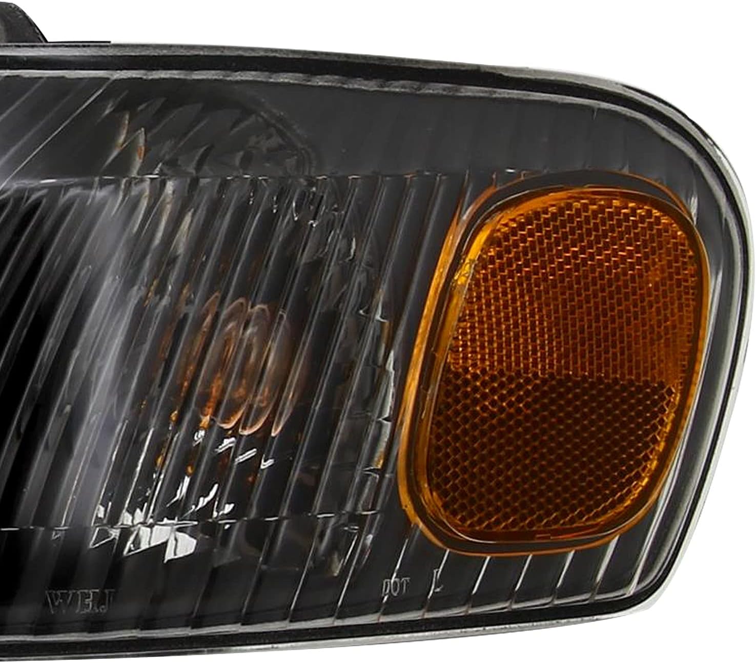 SPEC-D TUNING Black Housing Headlights + Corner Lights Compatible with 1998-2000 Toyota Corolla L+R Pair Head Lights Lamps Assembly