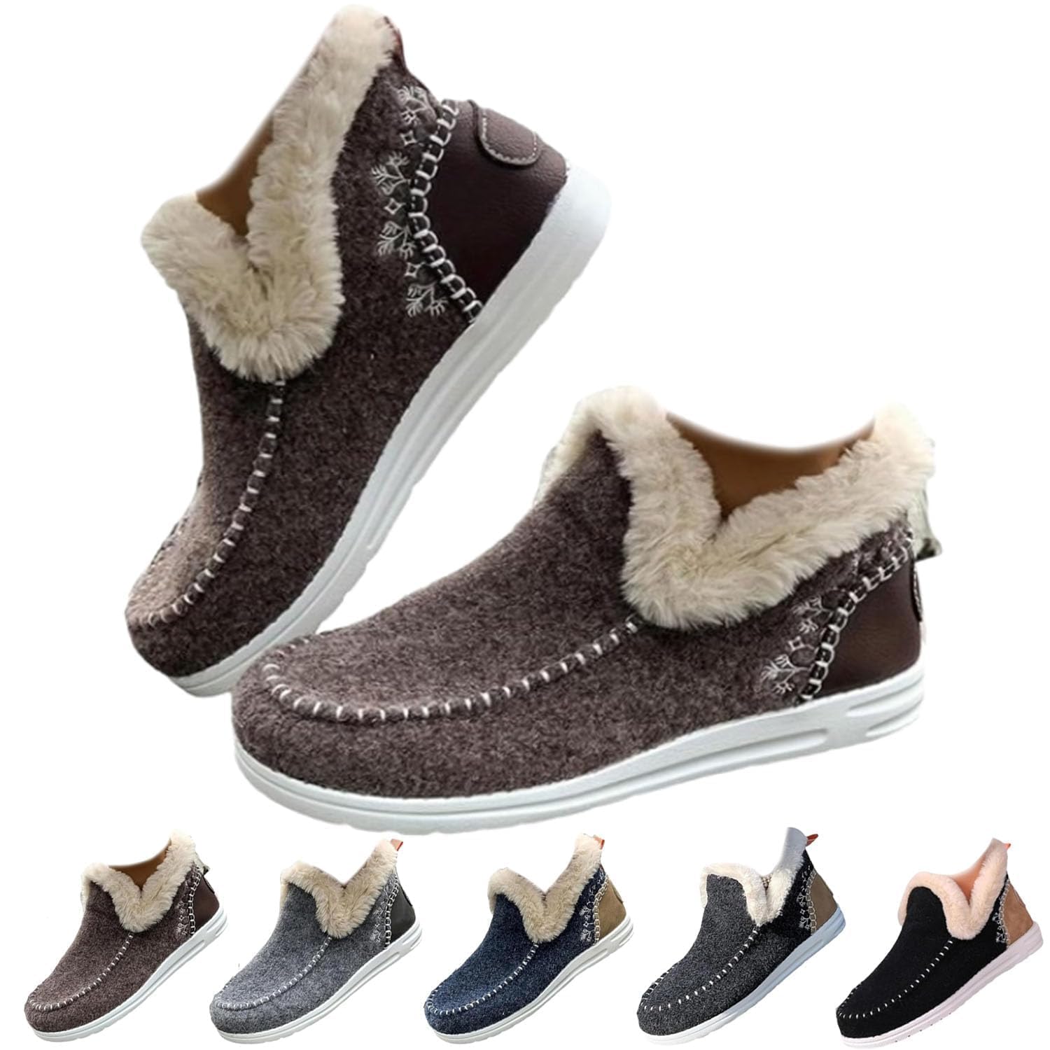 Orthopedic Arch Support Slippers Boots for Women UK Winter Snow Shoes