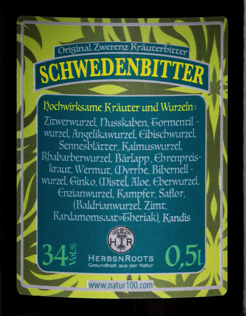 Original Schwedentropfen • Großer Schwedenbitter aus 22 Kräuter & Wurzeln • Schwedenkräuter nach Maria Treben • 3x500ml