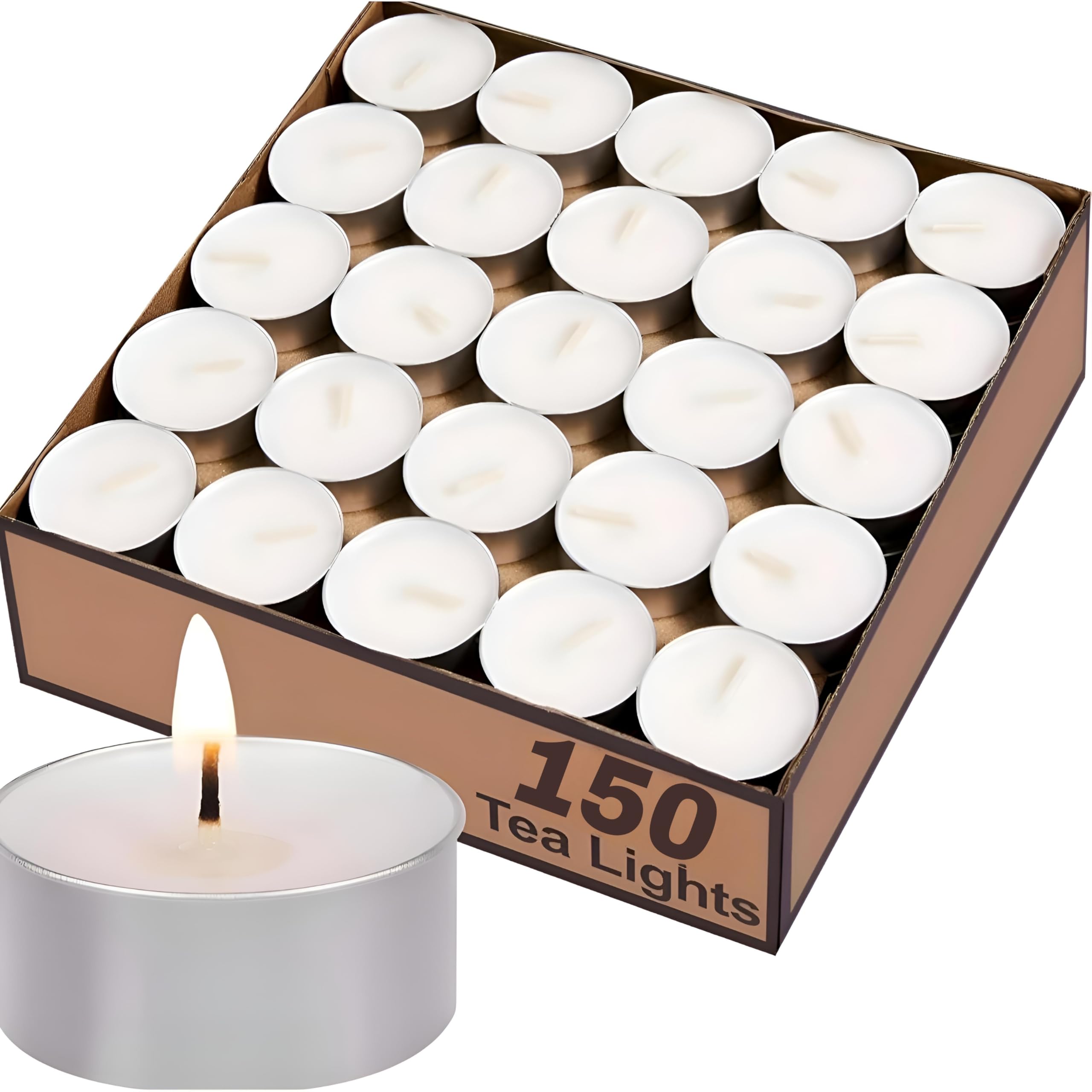 CLAPONE Unscented Tea Light Candles 150 Pack 4 Hours, White, Smokeless, Dripless Small Votive Paraffin Tealights Long-Lasting for Home, Shabbat, Weddings, Events, Emergencies Mini Candles Bulk White (B0DDJNTVK1) Amazon Price History, Amazon Price Tracker