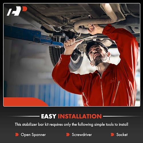Miniatura 8 de Kit de enlace de barra estabilizadora trasera A-Premium Kit de barra estabilizadora trasera, con enlace de barra estabilizadora y soporte y hardware