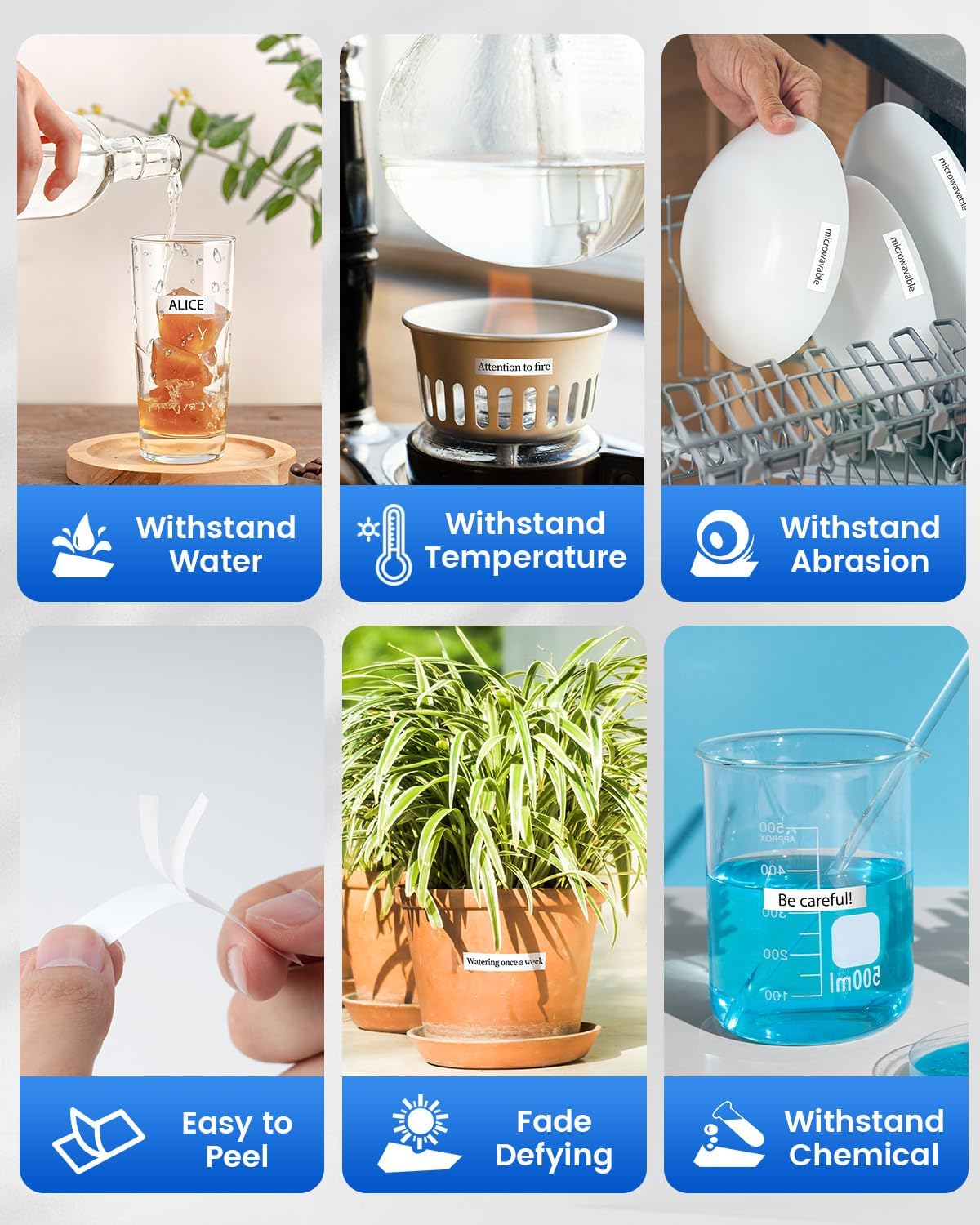 Kompatibel mit Brother P-touch Bänder 12mm Weiß TZe-231 TZe231 TZe TZ Tape 12mm 0.47 Laminiertes Schriftbänder TZ-231 für Brother Beschriftungsgerät Ptouch H100LB H105 1010 H107 1000 1005 1280, 6 Pack