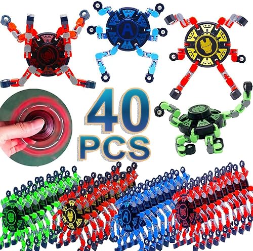 Paquete de 16 juguetes de giroscopio con punta de los dedos, juguetes sensoriales divertidos para la ansiedad, spinners de mano, giroscopio, para