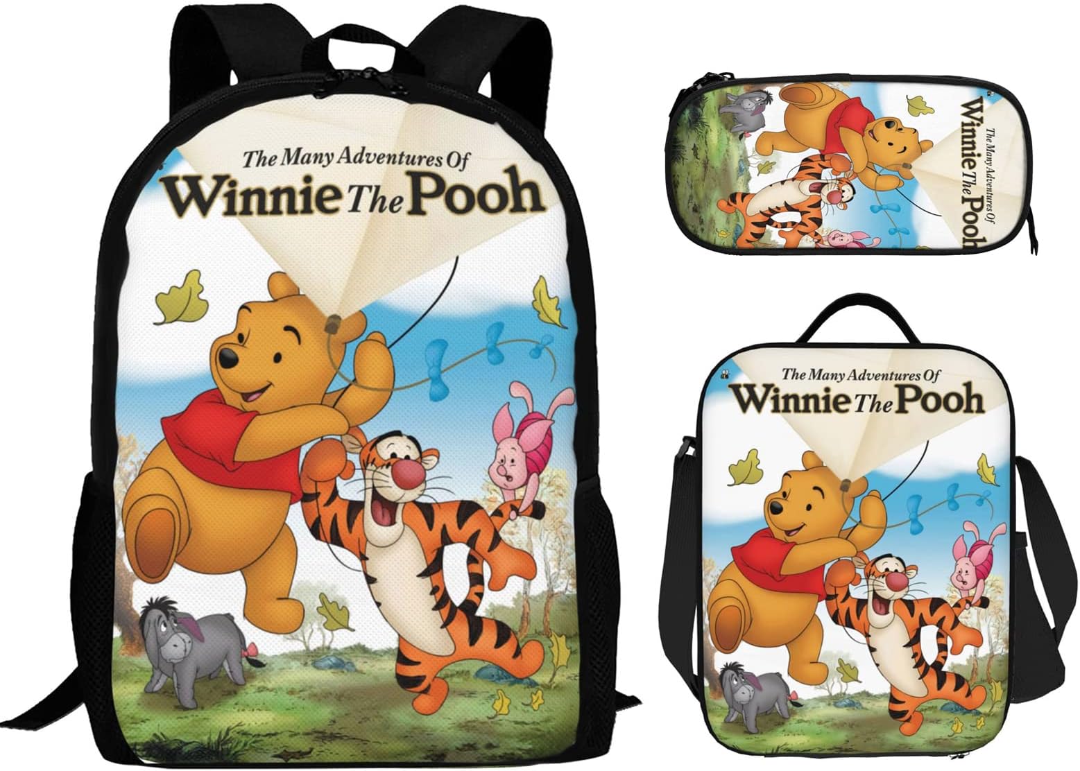 UINTA Cartoon Backpack Set with Pencil Case Bookbag Lunch Bag for Boy Girl