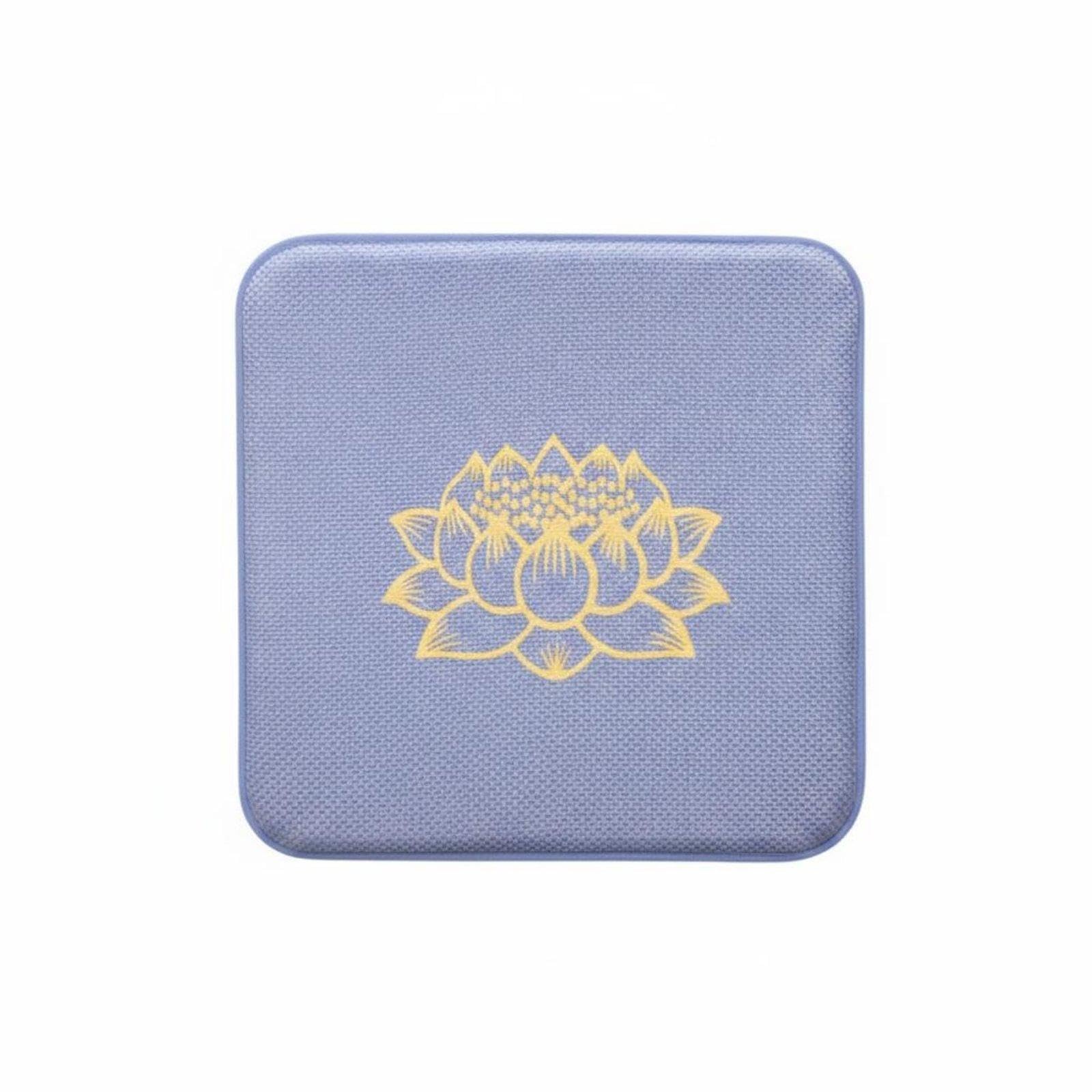 Woven Meditation Mat Non-Secure Seating Pad Breathable Floor Seating Pad for Prayer Users, Meditators, Outdoor 60-60cm Fuyun Gray Lotus-image-20