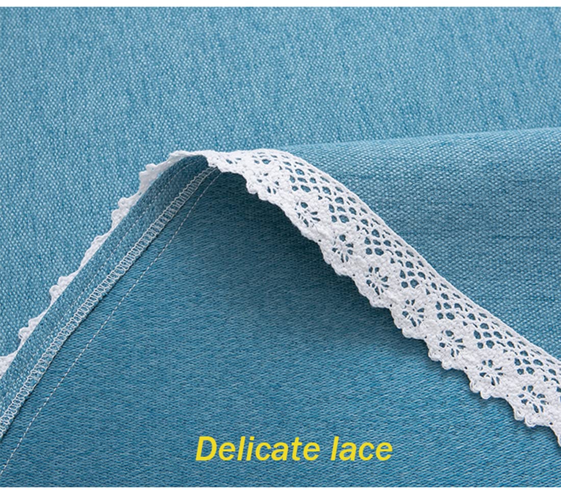 Coton et Lin Nappe Ronde en Lavable Machine Diamètre 90cm-280cm Hôtels Restaurants Conférences Evénements et Fêtes Nappes Gris Clair Diamètre 160cm