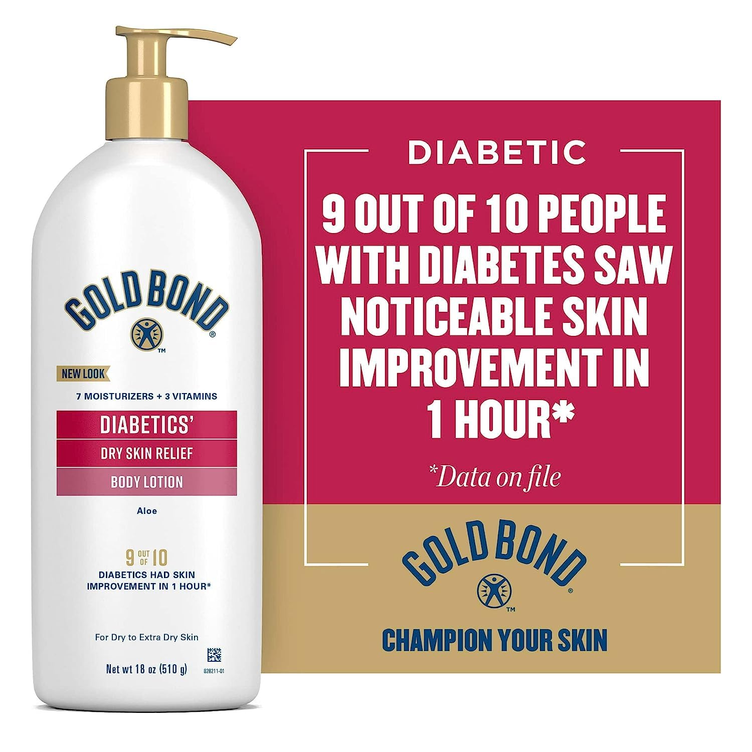 Foreskin Diabetics' Dry Skin Relief Body Lotion, 18 oz, with Aloe