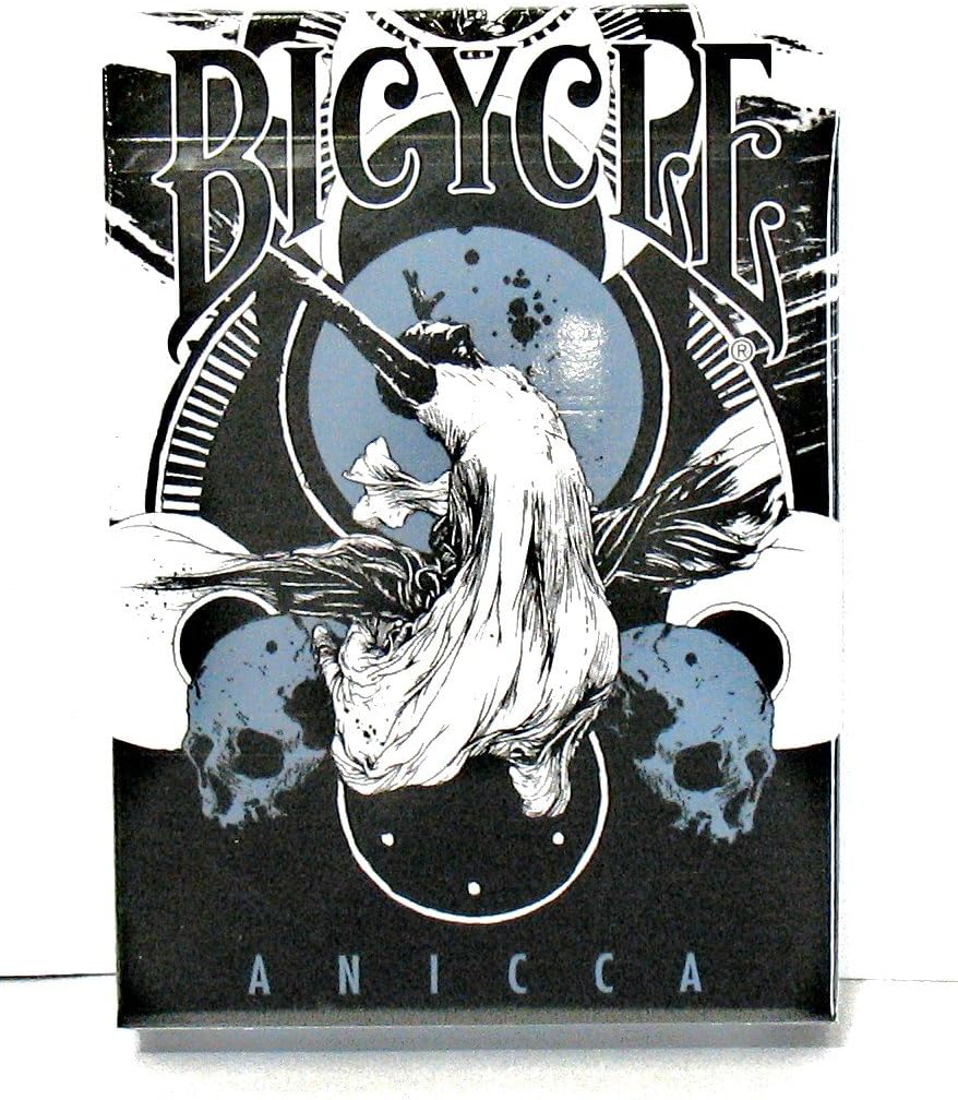 Anicca Playing Cards by Card Experiment by Designer Simon Prades -Metallic Blue Bicycle Edition