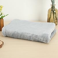 Vista 2 de Bluelans Fleece Throw Blanket for Couch, Lightweight Plush Fuzzy Cozy Soft Blankets and Throws Sofa, Blanket, Cozy, Warm Bedding Bed Grey, 50x70cm