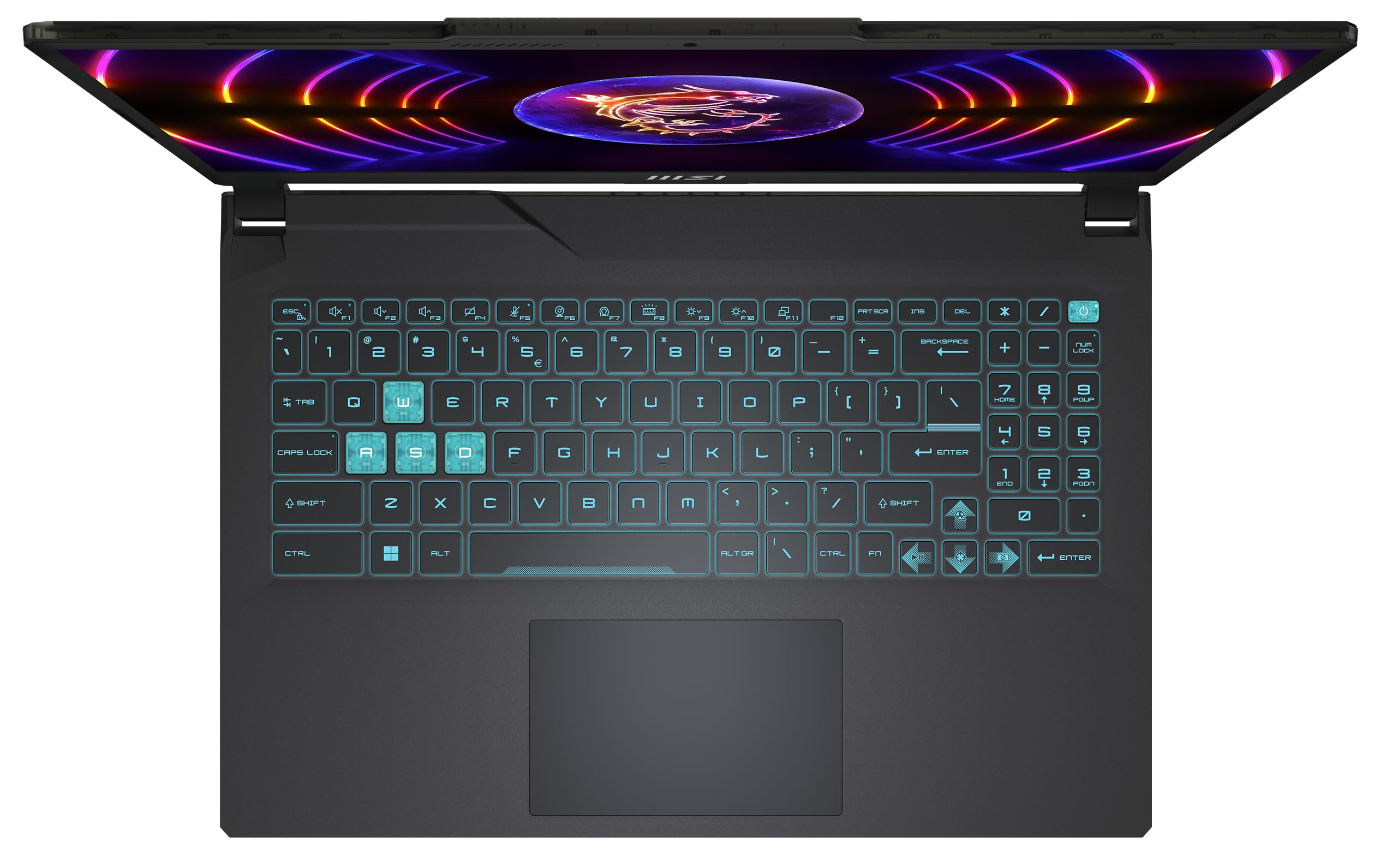 MSI Cyborg 15 A13VE-863 Laptop gamingowy 15,6″ Full HD 144 Hz, Intel Core i5-13420H, NVIDIA GeForce RTX 4050, 16 GB DDR5, 512 GB SSD, Windows 11 Home, klawiatura QWERTZ, czarny/przezroczysty