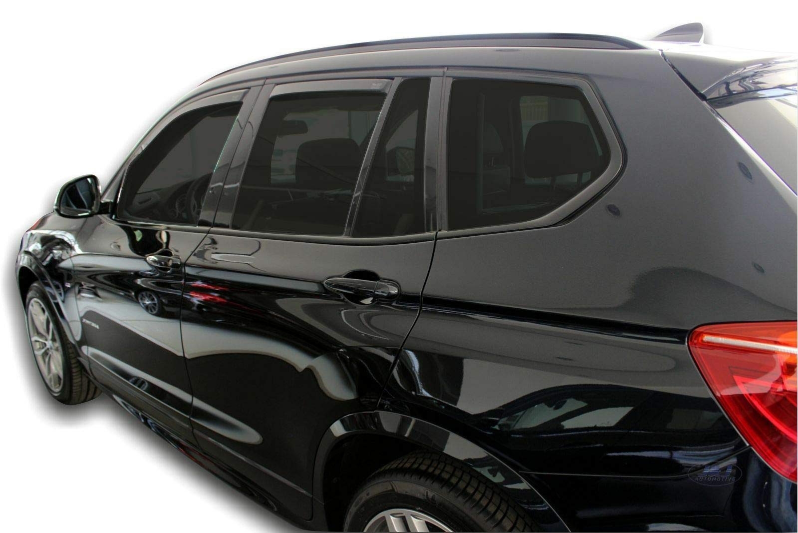 J&J Automotive | Deflettori D'Aria Antiturbo Per Passat B6 / B7 4-Porte Berlina 2005-2014, Set di 4 Pz, Nero, Antivento, Antipioggia, Fume' Oscurati