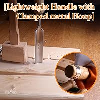 Vista 5 de ATOPLEE Juego de cinceles de madera para carpintería, 4 piezas Herramienta profesional de tallado de madera Herramienta de carpintero CR-V de acero