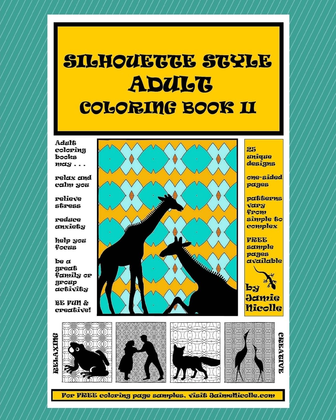 Silhouette Style Adult Coloring Book II: Volume 2