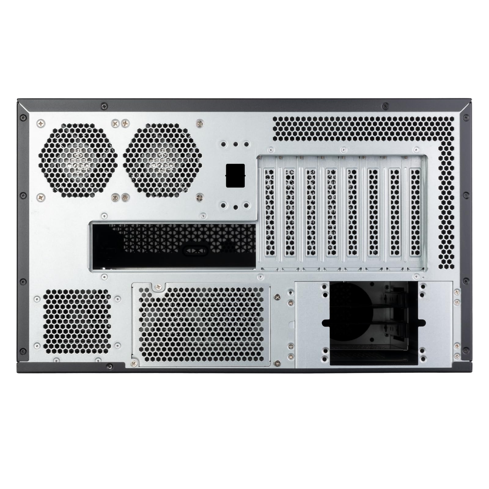 SilverStone Technology RM61-312, 6U 12-Bay Rackmount Chassis Equipped with Dual PSU Compatibility, Triple 360mm Radiator Support, SST-RM61-312