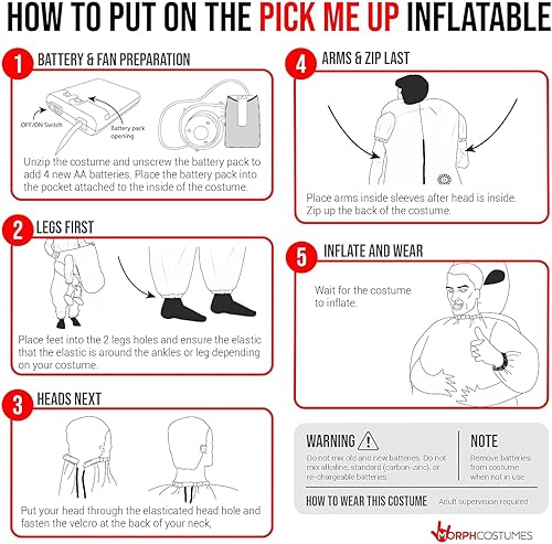 Miniatura 8 de Morph Inflatable Santa Costume for Kids Blow Up Santa Suit Kids Funny Inflatable Christmas Costume for Boys Girls