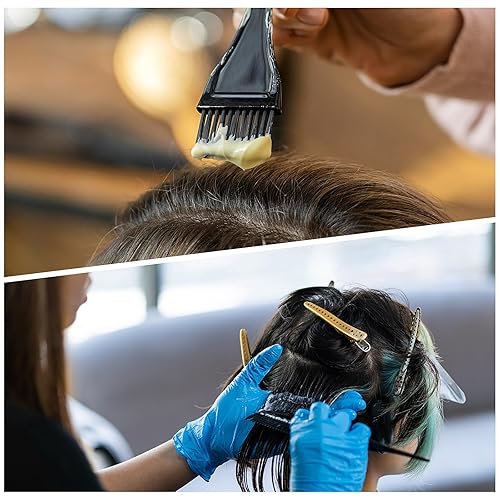 Miniatura 5 de Juego de pinceles para colorear el cabello, 3 pinceles de tinte para el cabello, peine de tinte de cola afilada esencial para tinte de cabello,