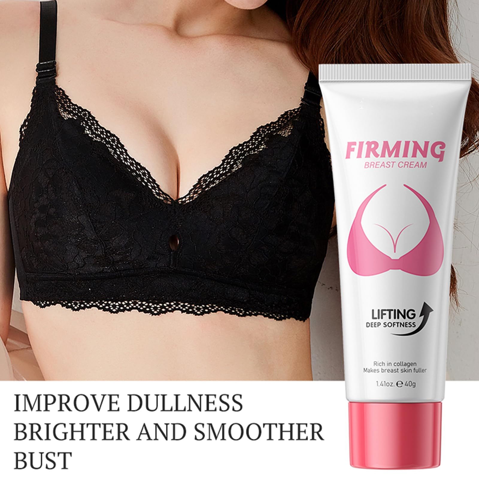 Crema per l'ingrandimento del seno Breast Plumping Cream Seno Lifting Crema per Ingrandimento Seno Seno Rassodante Busto Ingrandimento Crema Massaggiante Crema Massaggiante Petto Nutriente E Più Festo
