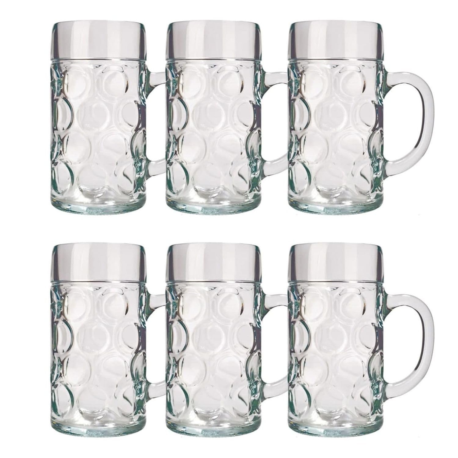 Jarra de Cerveza, Taza de Cerveza - Juego de 6, ISAR 1 litro