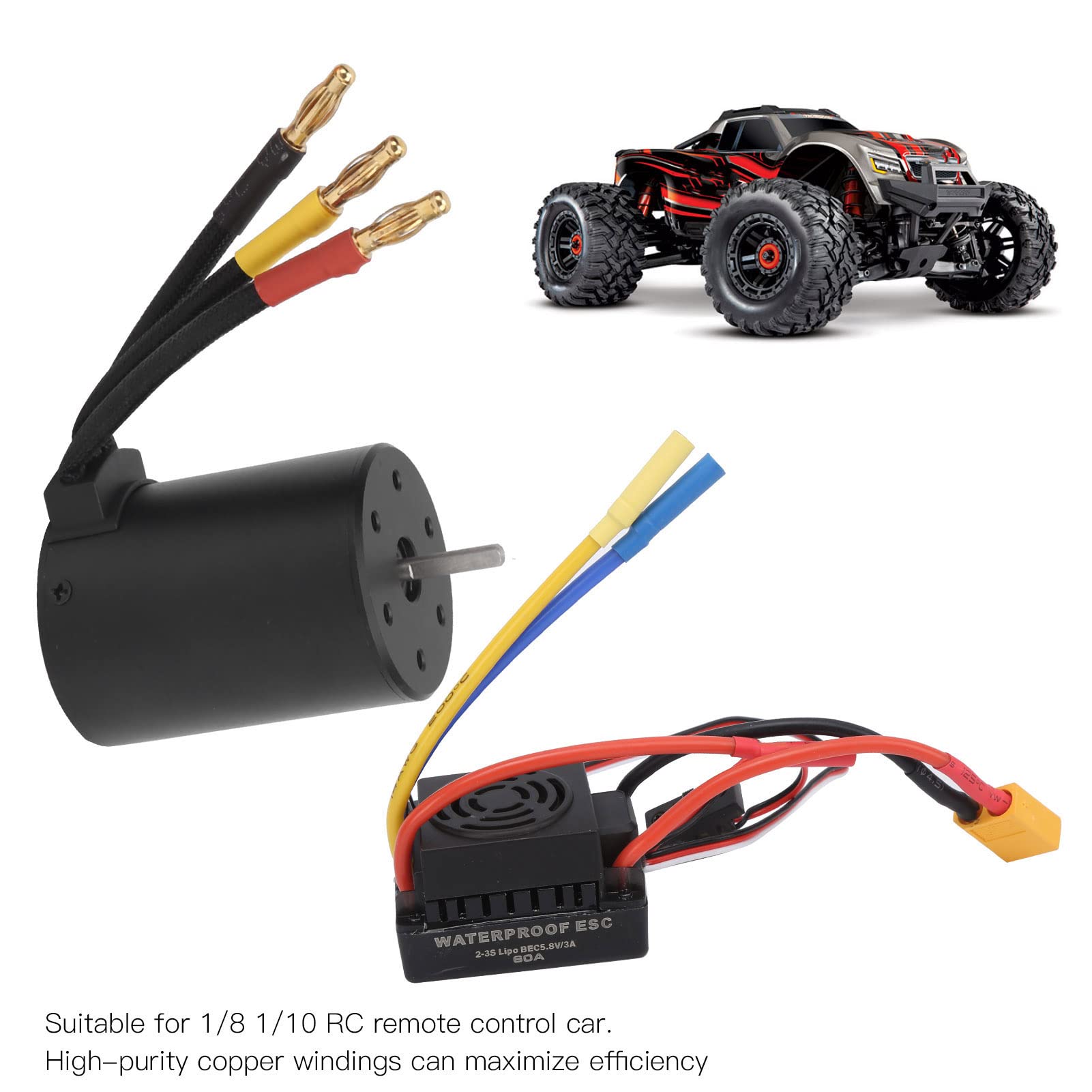 Silnik Bezszczotkowy 3600KV z kombinacją ESC 60A