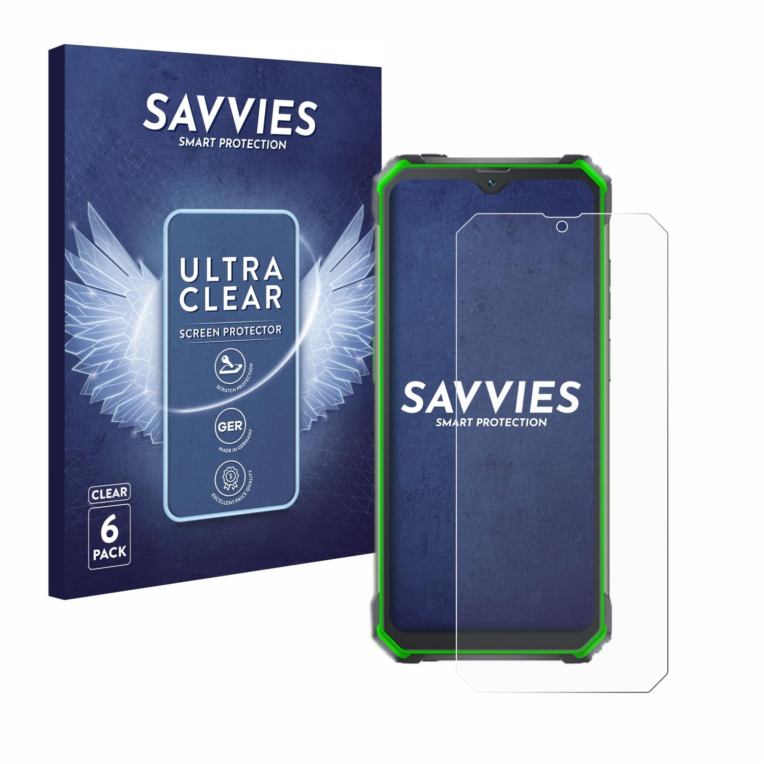 Savvies 6 Pellicole Protettive Per Blackview BV7100 – Protezione Schermo Trasparente Antigraffio, Facile Applicazione Senza Bolle - 3