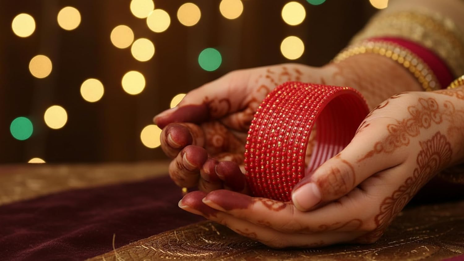 JD'Z COLLECTION Indian Bollywood Traditional Glass Bangles Set Churi Multi Color Bangle Bracelet For Women | Handcrafted Pearl Bangle | Ethnic Jewelry | Wedding Jewelry Collection - Image 10