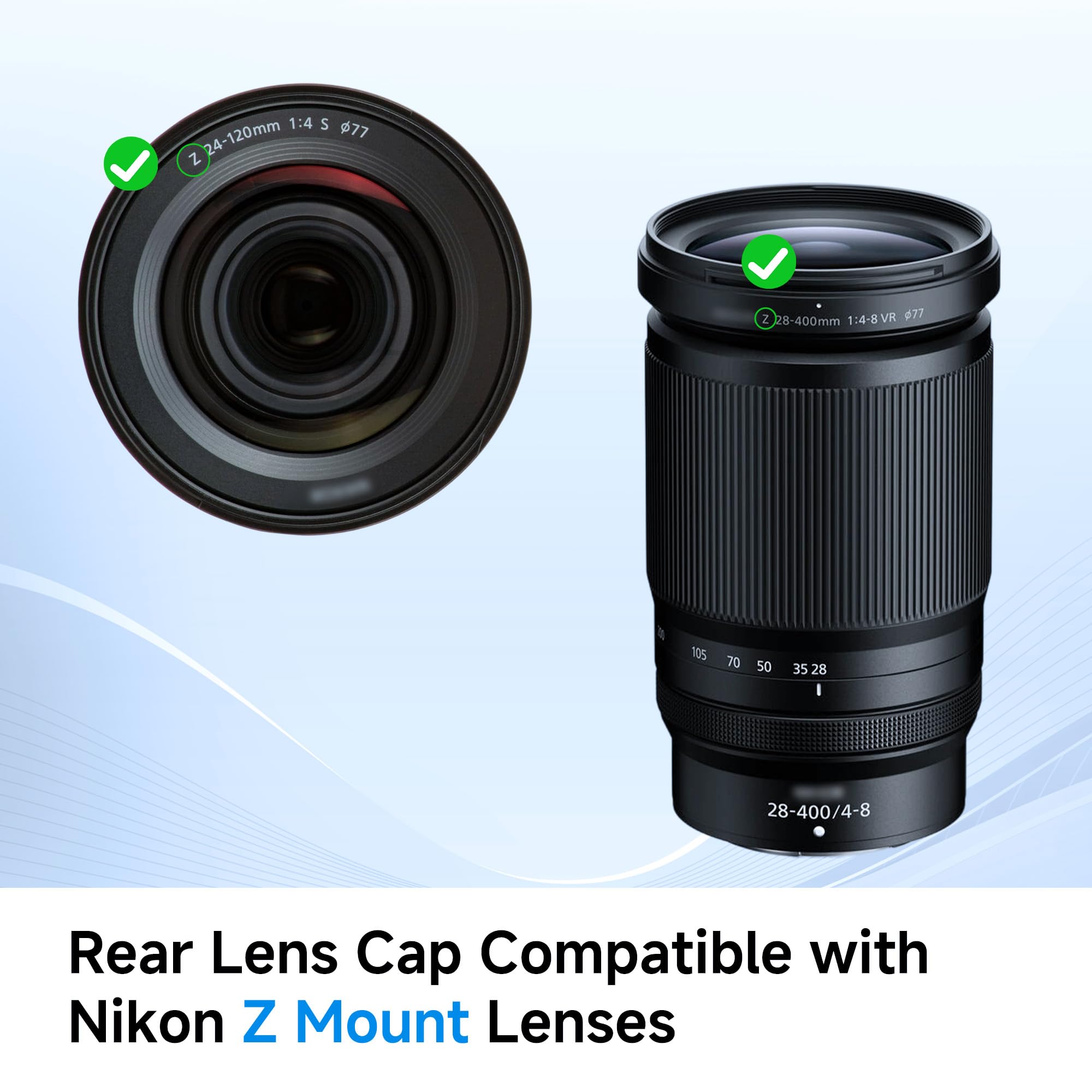Amazon.com : JJC 2-Pack Z Mount Body Cap & Rear Lens Cover for