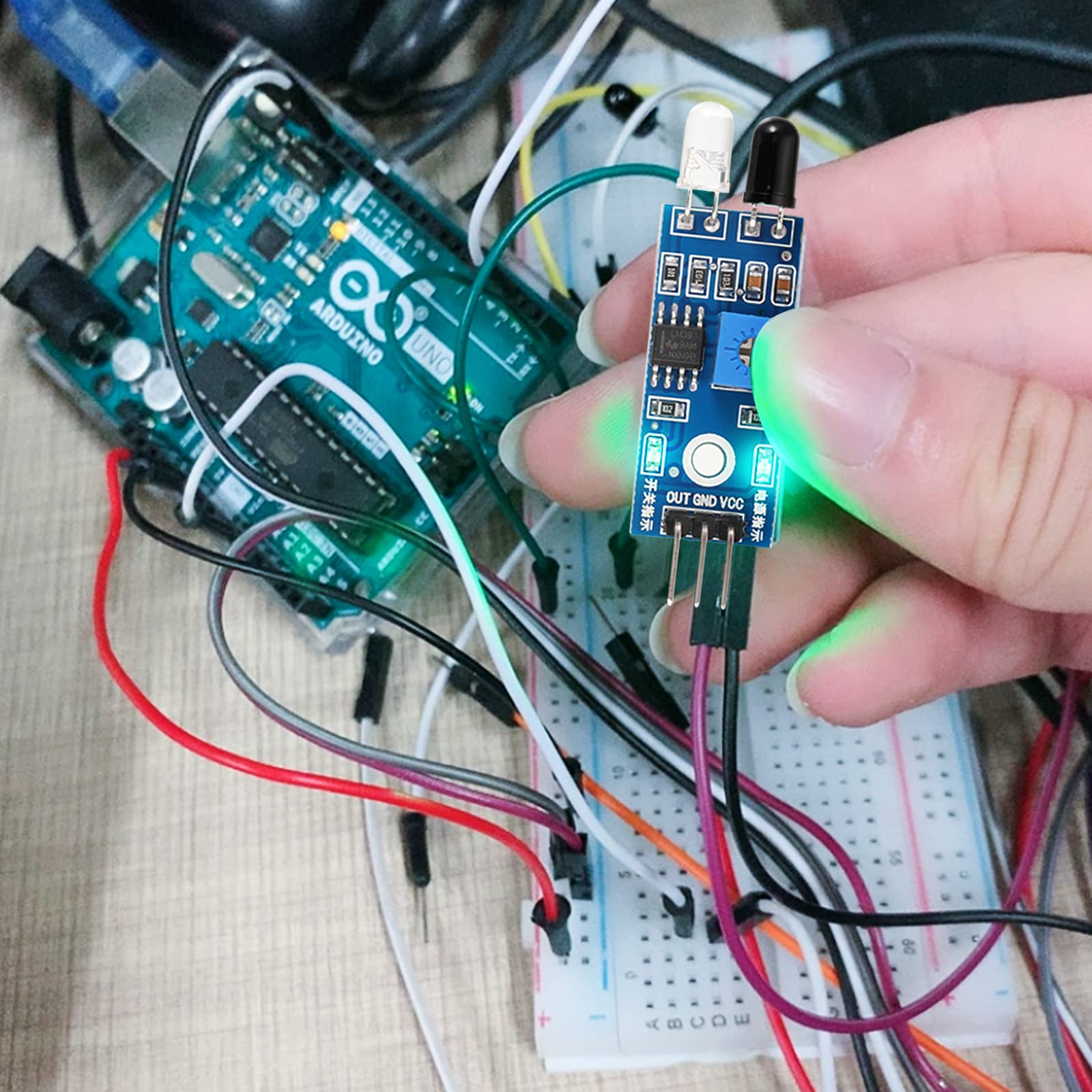 IR Infrared Obstacle Avoidance Sensor Module For Arduino Smart Car ...