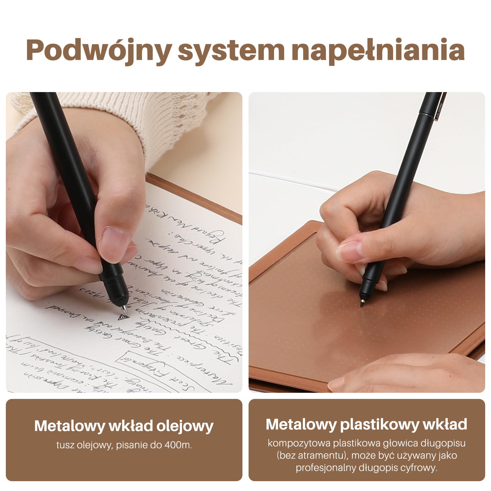 Długopis w twardej oprawie do HUION Note