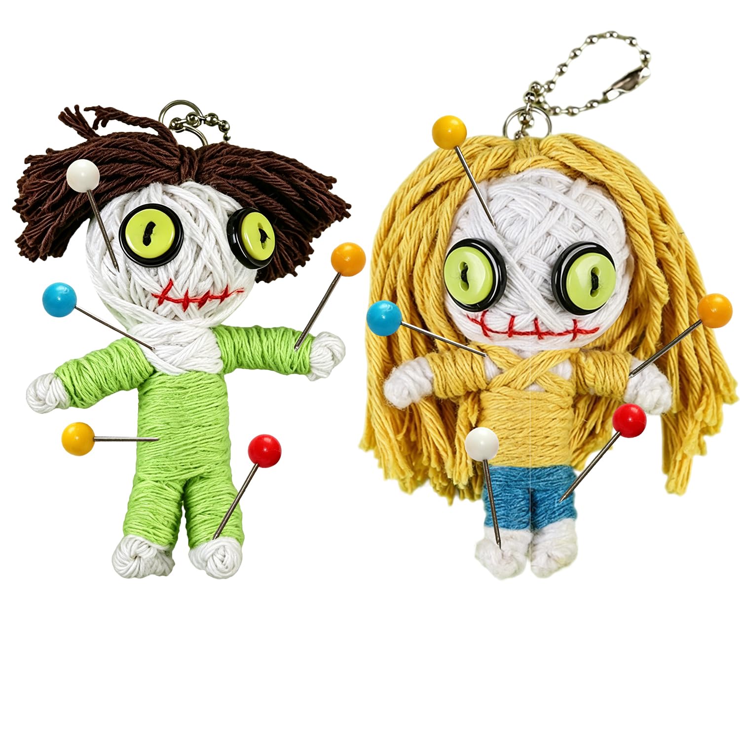 Voodoo Doll with Pins, Prank Item for Adults, Stress-Relief Toy for the Office, Gifts for Coworkers, Friends, and Bosses