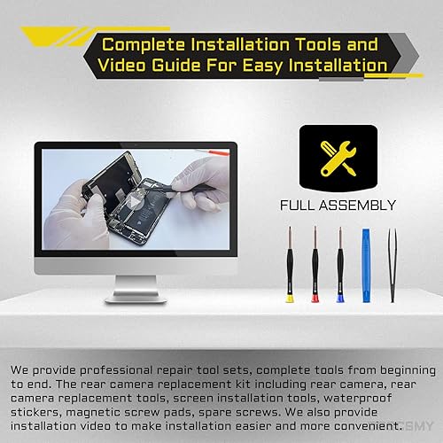 Miniatura 6 de Para iPhone 11 Reemplazo de cámara trasera OEM Modele 12MP Principal Lente Trasera Piezas con Lente Ultra Wide OIS HDR Fotos 4K Video Flex Cable Fix