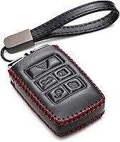 Vista 7 de Vitodeco Funda de cuero genuino para llavero inteligente compatible con Land Rover Discovery, Range Rover, Defender 2017 - 2023 (5 botones, marrón)