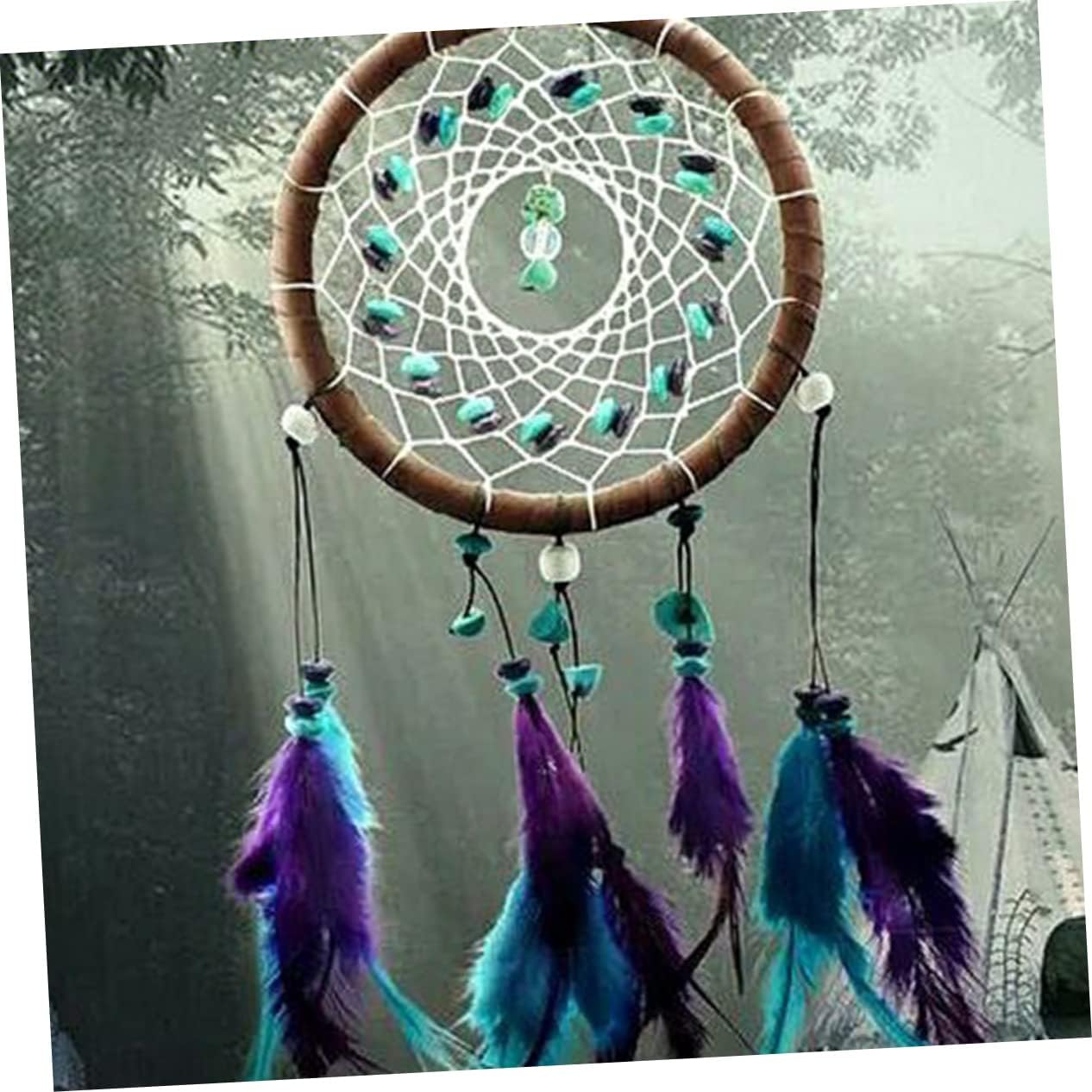 PRETYZOOM 10pcs White Plastic Dreamcatcher Circles DIY Craft Rings for Wall Hangings Mandalas and Spirit Decor