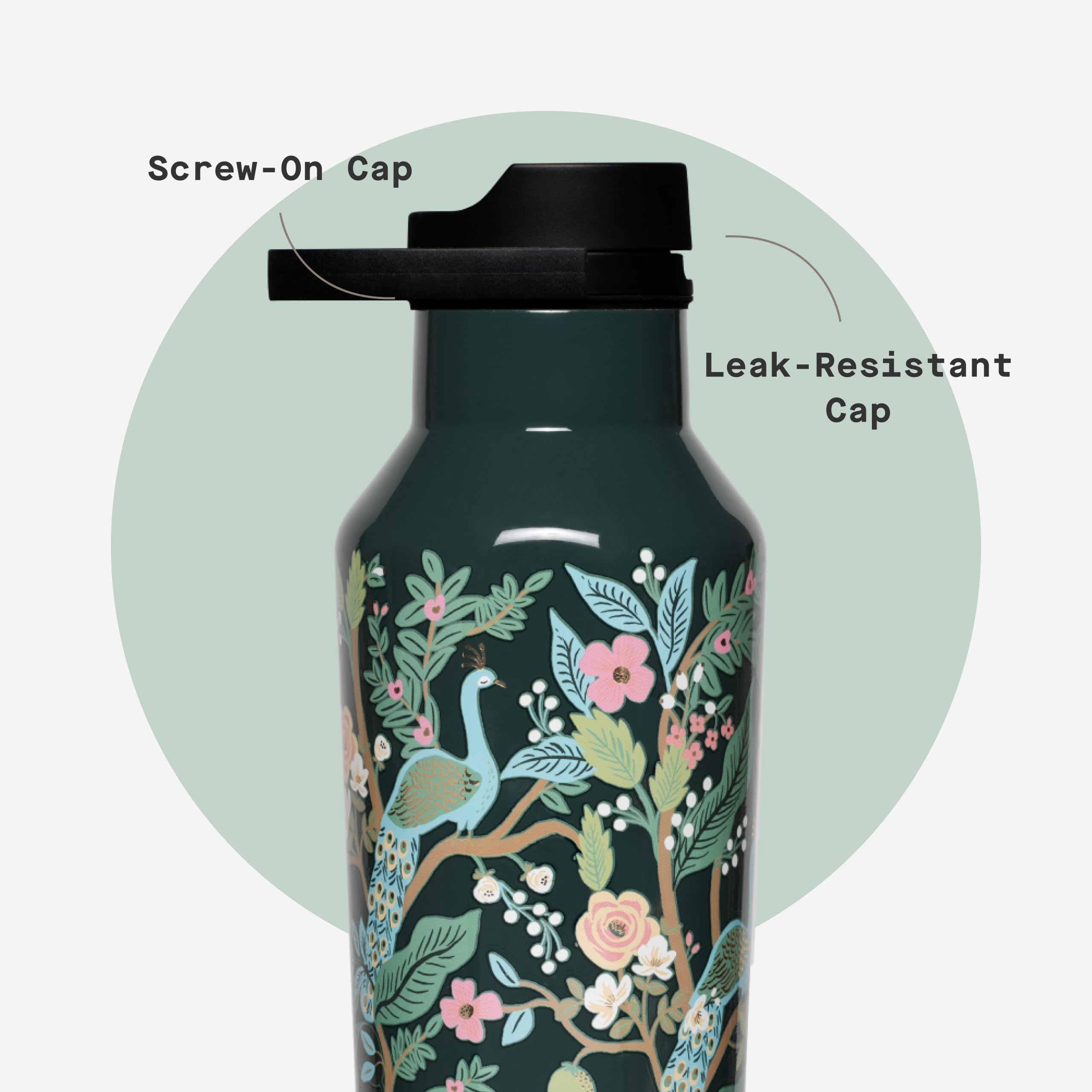 Amazon.com: Corkcicle x Rifle Paper Sport Canteen 20 oz Water