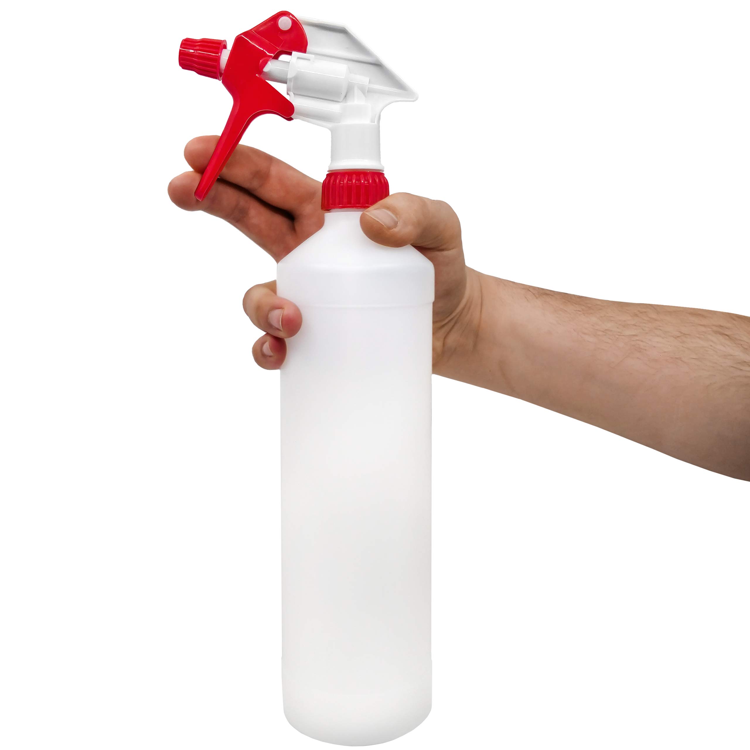 BIOHY Bottiglia spray da 1 litro (set di 3) | Spruzzatore a pompa resistente ai prodotti chimici per detergenti, olio e altro | Bottiglie artigianato, hobby, cosmetici (Sprühflasche)