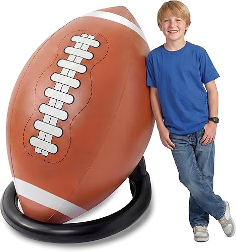 Deekin Juego de fútbol inflable gigante de 40 pulgadas con juego de camiseta, juguete de fútbol inflable para el día del juego, juegos al aire